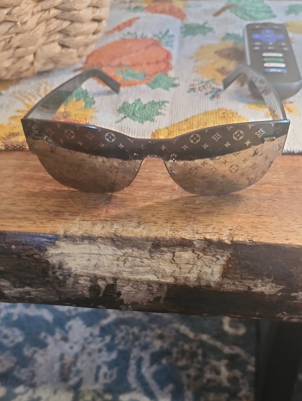 Fashion to Figure Brown Gradient Shield Sunglasses